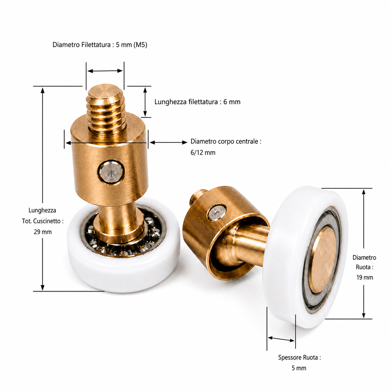 r400_139 Ricambio doccia a snodo diam 19 mm